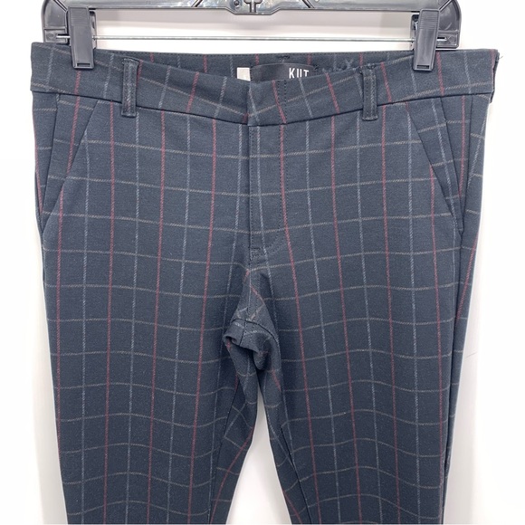 Kut From the Kloth Mia Ankle Skinny Plaid Pants Size 6 - Picture 2 of 8